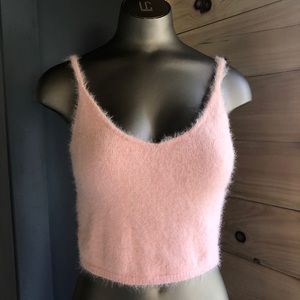 Forever 21 | Super-Soft Cropped Sweater Tank in Pink
